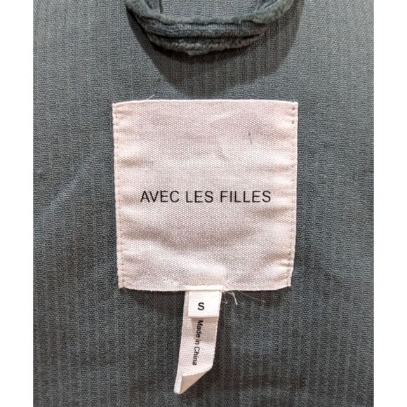 Anthropologie Avec Les Filles Corduroy Wide Wale Jacket Blazer in Moss Green - Picture 6 of 7